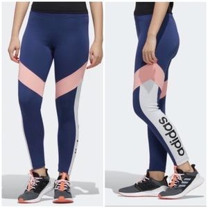 Adidas Color Block High Rise 7/8 Tights